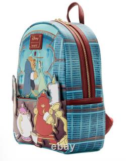 Loungefly Disney Beauty And The Beast Library Scene Mini Backpack- NWT