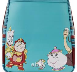 Loungefly Disney Beauty And The Beast Library Scene Mini Backpack- NWT