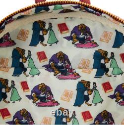 Loungefly Disney Beauty And The Beast Library Scene Mini Backpack- NWT