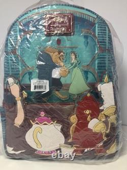 Loungefly Disney Beauty And The Beast Library Scene Mini Backpack- NWT