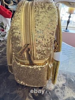 Loungefly Disney Beauty And The Beast Lumiere Sequin Mini Backpack Exclusive New