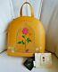 Loungefly Disney Beauty And The Beast Rose Mini Backpack & Cardholder NWT