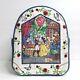 Loungefly Disney Beauty And The Beast Stained Glass Mini Backpack New