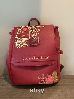 Loungefly Disney Beauty & Beast Courage Mini Backpack