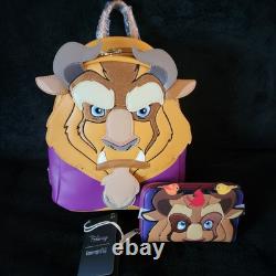 Loungefly Disney Beauty & The Beast. Beast Bag & Wallet NWT