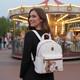 Loungefly Disney Beauty & The Beast Falling Roses Mini Backpack Belle Rare NWT