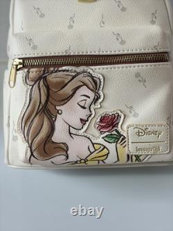 Loungefly Disney Beauty & The Beast Falling Roses Mini Backpack Belle Rare NWT