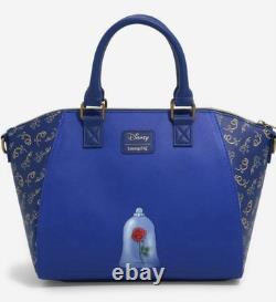 Loungefly Disney Beauty & The Beast Staircase Satchel Bag NWT