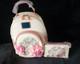 Loungefly Disney Beauty and The Beast 3D Floral Rose Mini Backpack & Wallet NWT