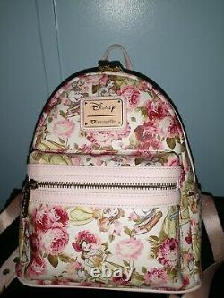 Loungefly Disney Beauty and The Beast Belle Floral Mini Backpack