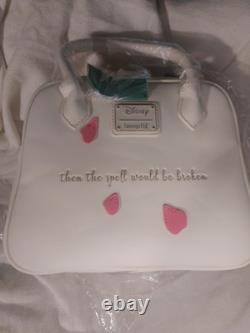 Loungefly Disney Beauty and the Beast 30th Anniversary rose petal crossbody NWT