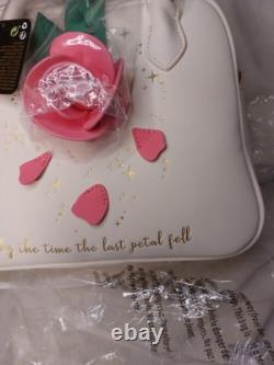 Loungefly Disney Beauty and the Beast 30th Anniversary rose petal crossbody NWT