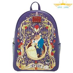 Loungefly Disney Beauty and the Beast Belle & Beast Ornate Mini Backpack New