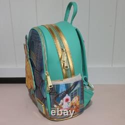 Loungefly Disney Beauty and the Beast Belle Mini Backpack Teal & Zip Wallet Set