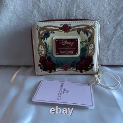 Loungefly Disney Beauty and the Beast Belle Mini Backpack & Zip Wallet Cream