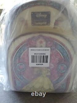 Loungefly Disney Beauty and the Beast Belle Stained Glass Portrait Mini Backpack
