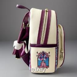 Loungefly Disney Beauty and the Beast Belle Stained Glass Portrait Mini Backpack