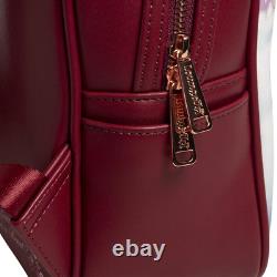 Loungefly Disney Beauty and the Beast Cast Characters Winter Snow Backpack & Pin