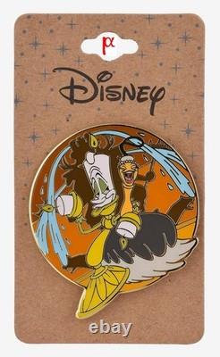 Loungefly Disney Beauty and the Beast Cast Characters Winter Snow Backpack & Pin