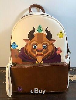 Loungefly Disney Beauty and the Beast Chibi Beast Mini Backpack NWT