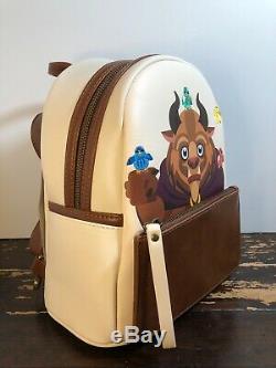 Loungefly Disney Beauty and the Beast Chibi Beast Mini Backpack NWT