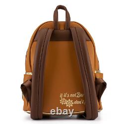 Loungefly Disney Beauty and the Beast Cogsworth Cosplay Backpack & Lumiere Pin