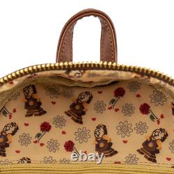 Loungefly Disney Beauty and the Beast Cogsworth Cosplay Backpack & Lumiere Pin