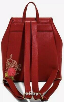 Loungefly Disney Beauty and the Beast Enchanted Rose Mini Backpack Bag NWT