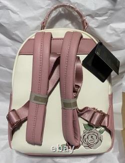 Loungefly Disney Beauty and the Beast Floral Portrait Mini Backpack