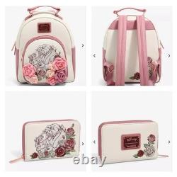 Loungefly Disney Beauty and the Beast Floral Portrait Set