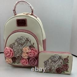 Loungefly Disney Beauty and the Beast Floral Portrait Set