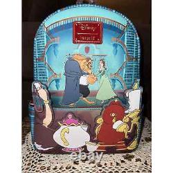 Loungefly Disney Beauty and the Beast Library Mini Backpack Wallet