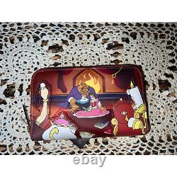 Loungefly Disney Beauty and the Beast Library Mini Backpack Wallet