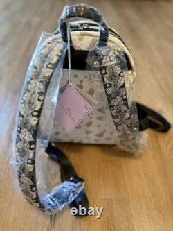 Loungefly Disney Beauty and the Beast Mini Backpack Black White Gray