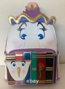 Loungefly Disney Beauty and the Beast Mrs. Potts And Chip Mini Backpack Rare-NWT