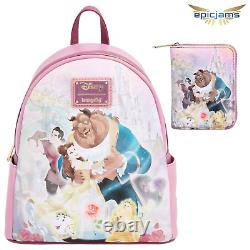 Loungefly Disney Beauty and the Beast Portrait Mini Backpack Set