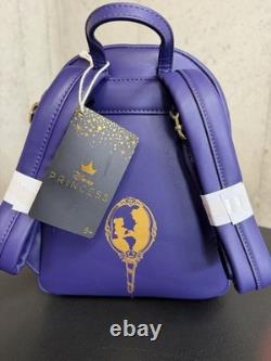 Loungefly Disney Beauty and the Beast Purple Multicolor Mini Backpack