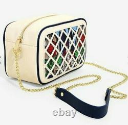 Loungefly Disney Beauty and the Beast Purse Crossbody Bag Stained Glass NEW