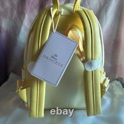 Loungefly Disney Beauty and the Beast Rose Mini Backpack Cream Yellow Pink