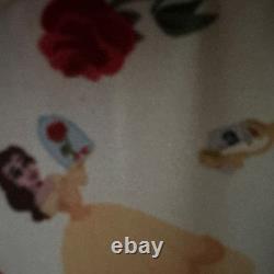 Loungefly Disney Beauty and the Beast Rose Mini Backpack Cream Yellow Pink