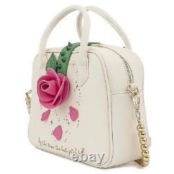 Loungefly Disney Beauty and the Beast Rose Satchel Crossbody Bag