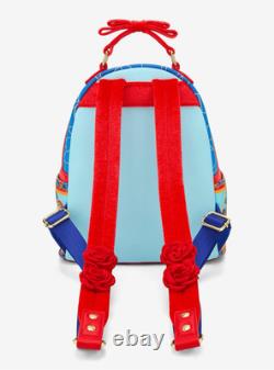 Loungefly Disney Beauty and the Beast Stained Glass Mini Backpack