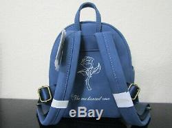 Loungefly Disney Beauty and the Beast Stained Glass Mini Backpack New With Tags