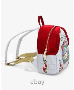 Loungefly Disney Beauty and the Beast Stained Glass Portrait Mini Backpack
