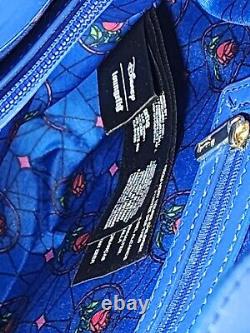 Loungefly Disney Beauty and the Beast Stained Glass Satchel Bag Handbag #4038