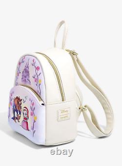Loungefly Disney Beauty and the Beast Winter Snow Scene Mini Backpack Exclusive