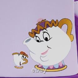 Loungefly Disney Chip Bubbles Beauty And The Beast Mini backpack NWT In Hand