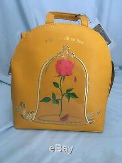 Loungefly Disney Princess Beauty and the Beast Backpack Wallet Card Holder New