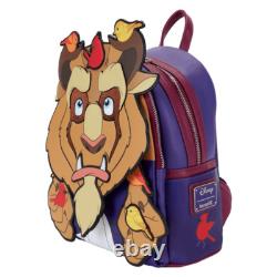 Loungefly Exclusive Disney Beauty & The Beast With Birds Mini Backpack LE 1000