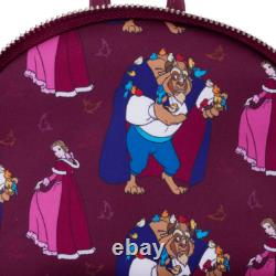 Loungefly Exclusive Disney Beauty & The Beast With Birds Mini Backpack LE 1000